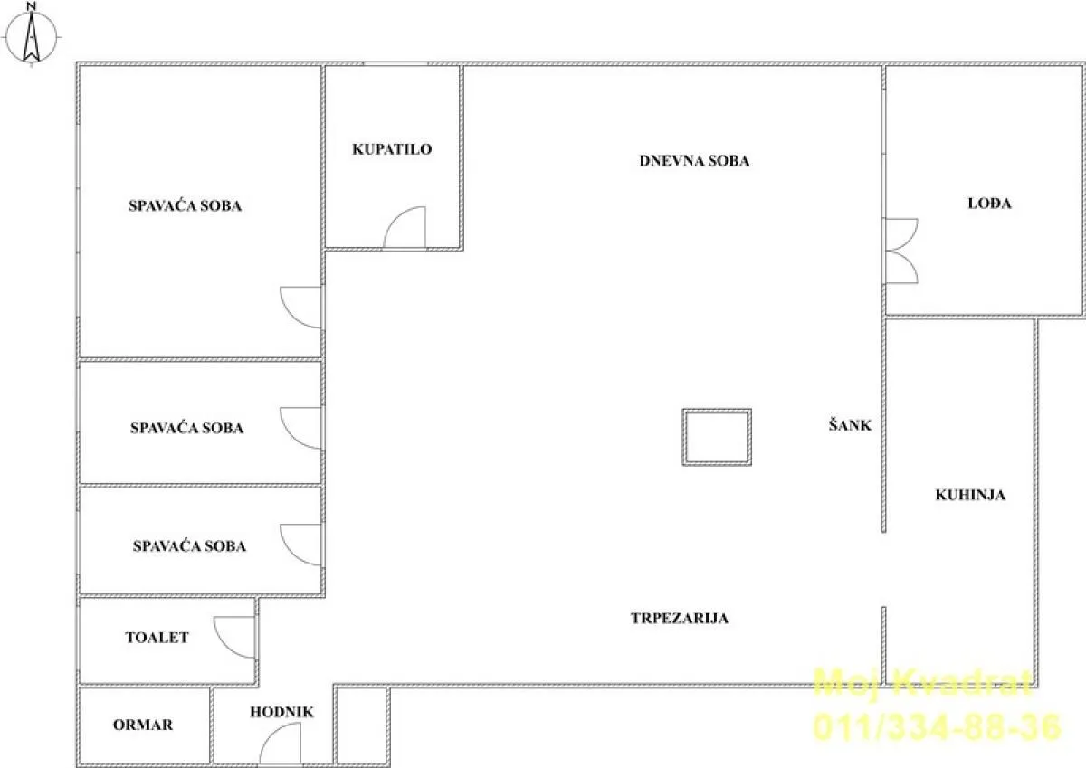 Prodaja, četvorosoban stan, 90m², Čukarica, Beograd