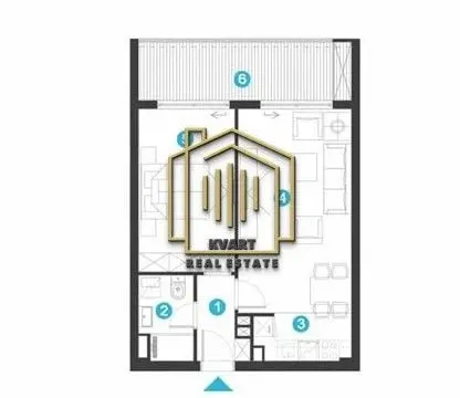 Sale, one bedroom apartment, 52m², Zagorič, Podgorica - image 3