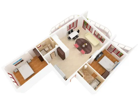 Sale, two bedroom apartment, 120m², Bečići, Budva - image 6