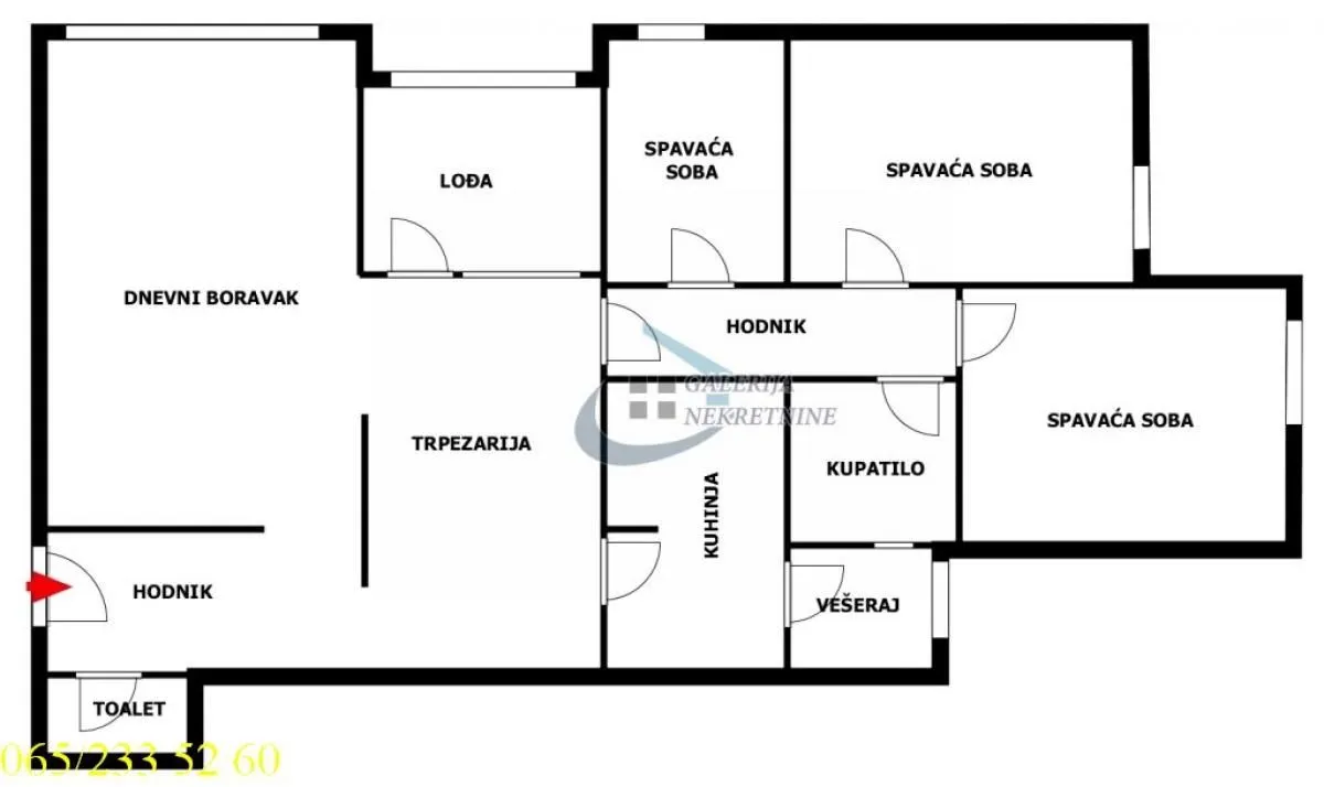 Sale, four bedroom apartment, 94m², Vidikovački venac, Rakovica