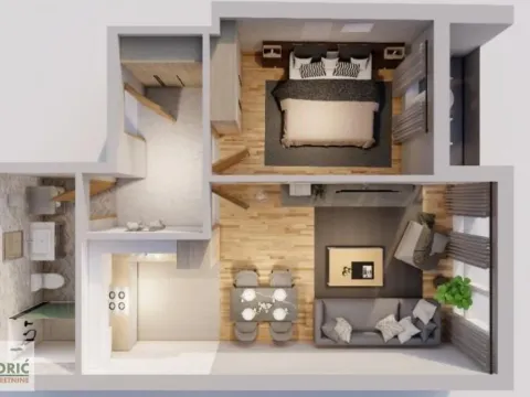 Sale, two bedroom apartment, 53m², Pančevo, Srbija - image 2