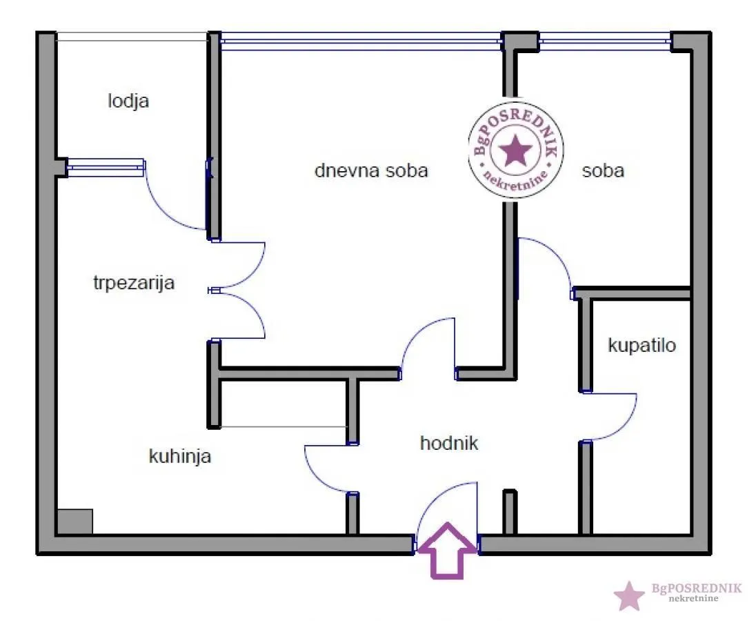 Sale, one bedroom apartment, 49m², Mirijevo Sve Podlokacije, Beograd
