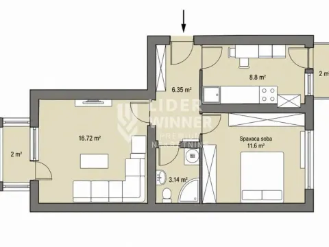 Sale, two bedroom apartment, 48m², Vračar Centar, Vračar Sve Podlokacije - image 10