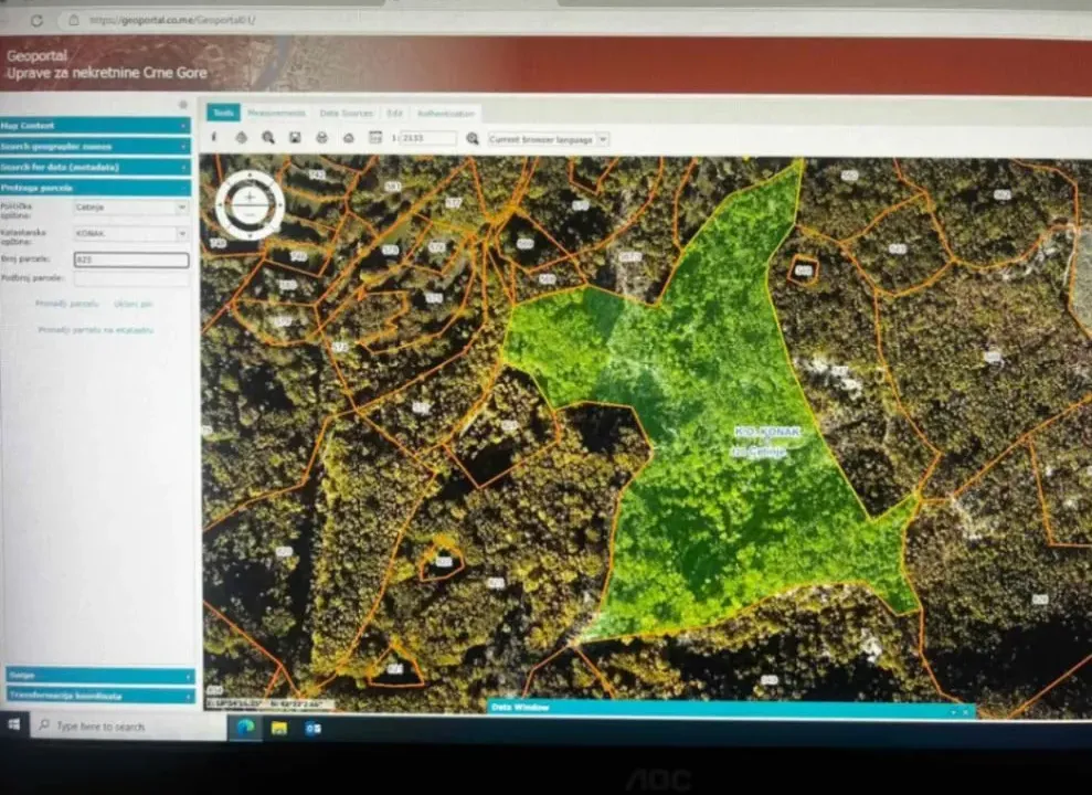 Prodaja, plac, 35572m², Bjeloši, Cetinje