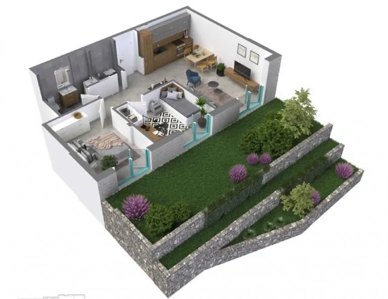 Prodaja, dvosoban stan, 104m², Kotor, Crna Gora