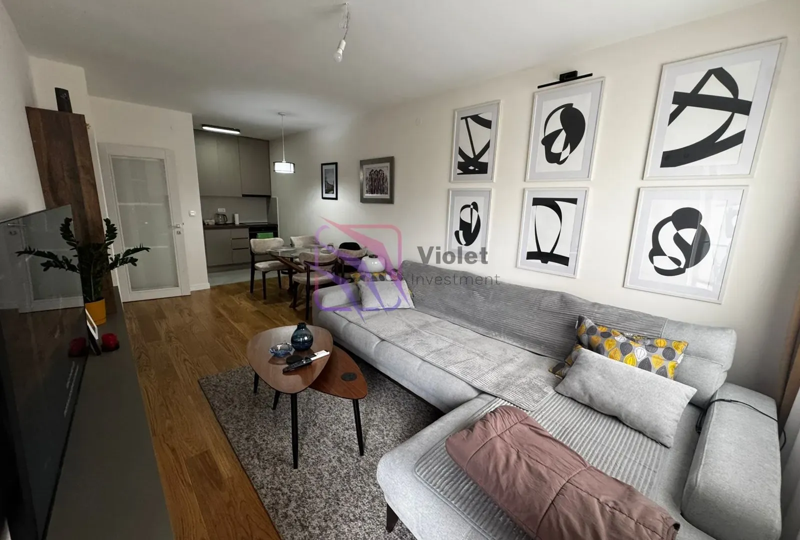 Rent, one bedroom apartment, 47m², Central Point, Podgorica