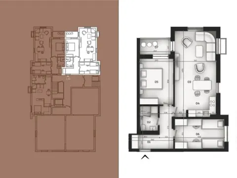 Prodaja, dvosoban stan, 63m², Tološi, Podgorica - image 8