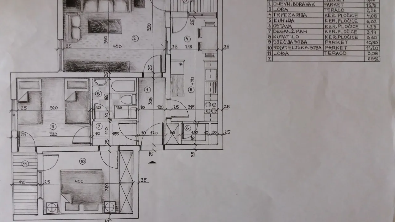 Prodaja, dvosoban stan, 64m², Preko Morače, Podgorica