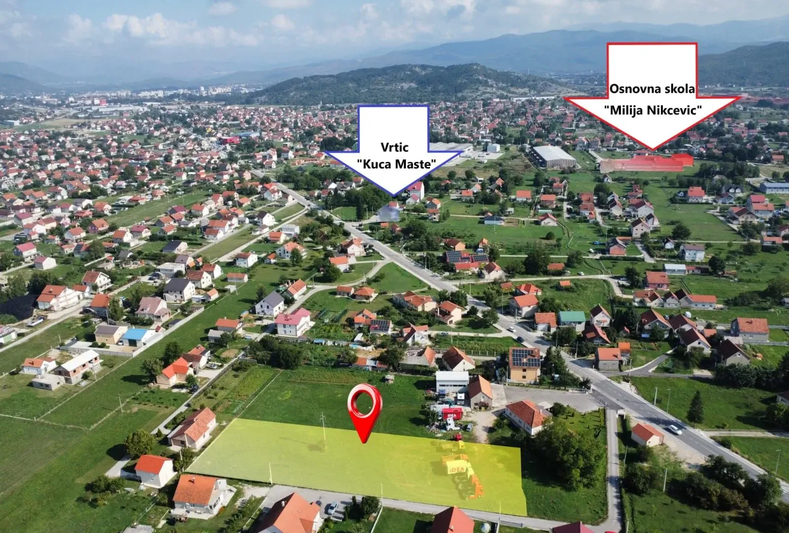 Prodaja, plac, 653m², Kličevo, Nikšić