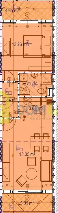 Prodaja, jednosoban stan, 51m², Kod Big Fashion-a, Podgorica
