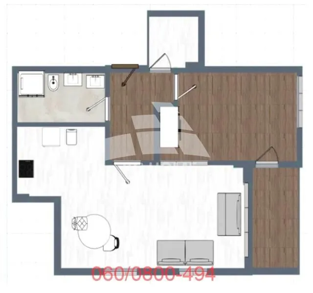Prodaja, dvosoban stan, 58m², Pančevo, Srbija