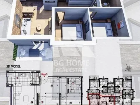 Sale, two bedroom apartment, 52m², Lipova, Vrnjačka Banja