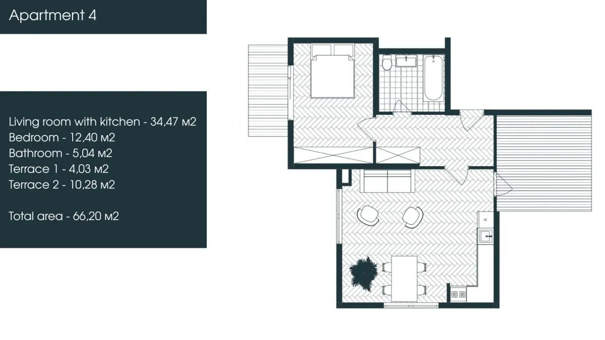 Prodaja, jednosoban stan, 66m², Donja Lastva, Tivat