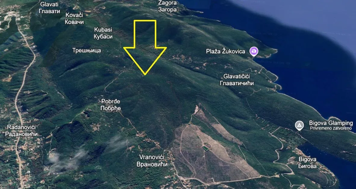 Prodaja, plac, 16683m², Pobrđe, Kotor