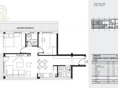 Prodaja, trosoban stan, 64m², Medijana, Niš - image 2