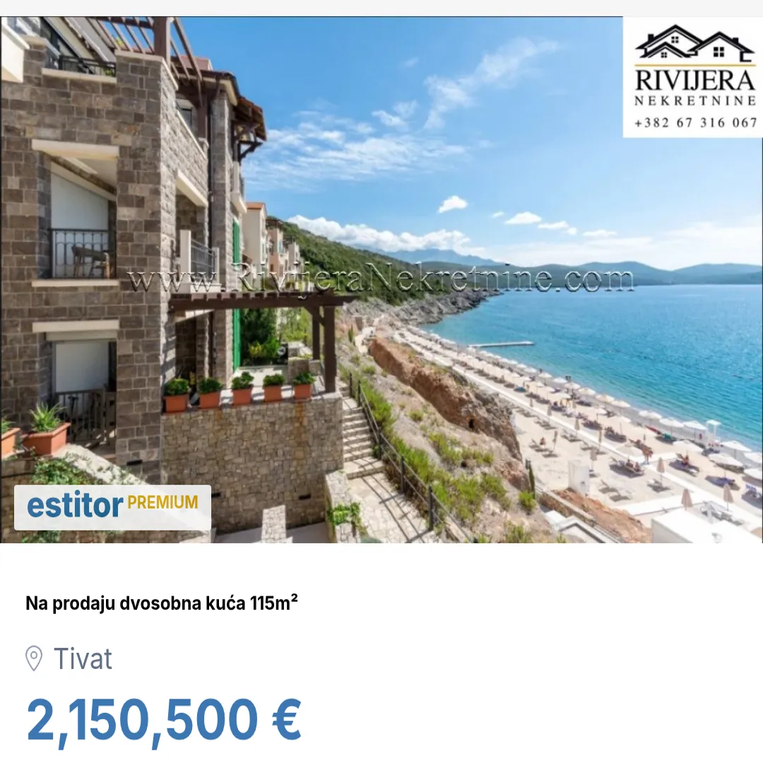 Prodaja, kuća, 115m², Luštica Bay, Tivat