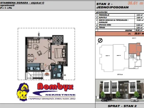 Prodaja, jednosoban stan, 38m², Adice, Novi Sad Sve Podlokacije - image 8