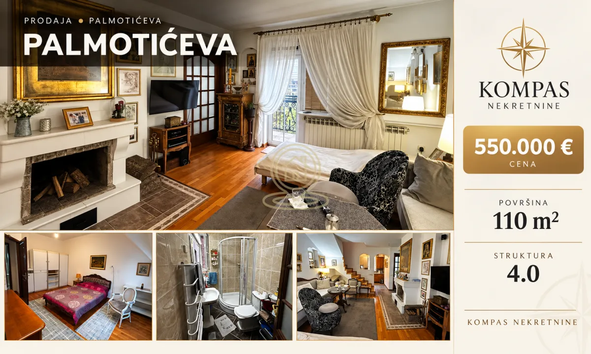 Prodaja, četvorosoban stan, 110m², Stari Grad, Beograd