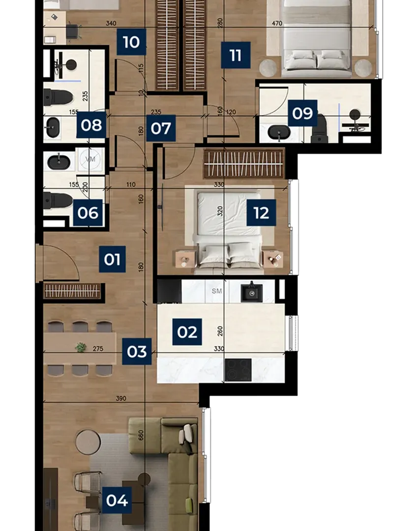 Prodaja, trosoban stan, 101m², Zabjelo, Podgorica