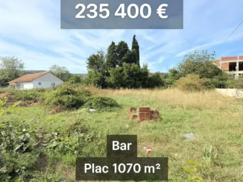 Sale, land lot, 1070m², Polje, Bar