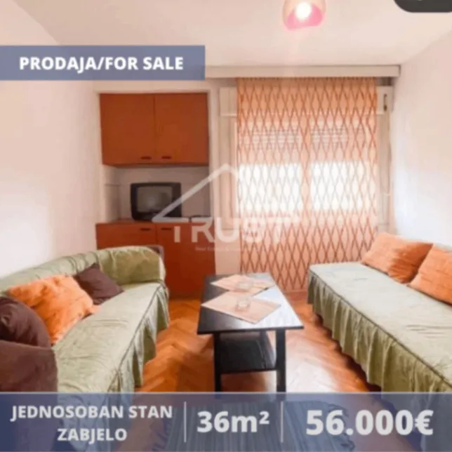 Prodaja,  stan, 36m2, Zabjelo, Podgorica