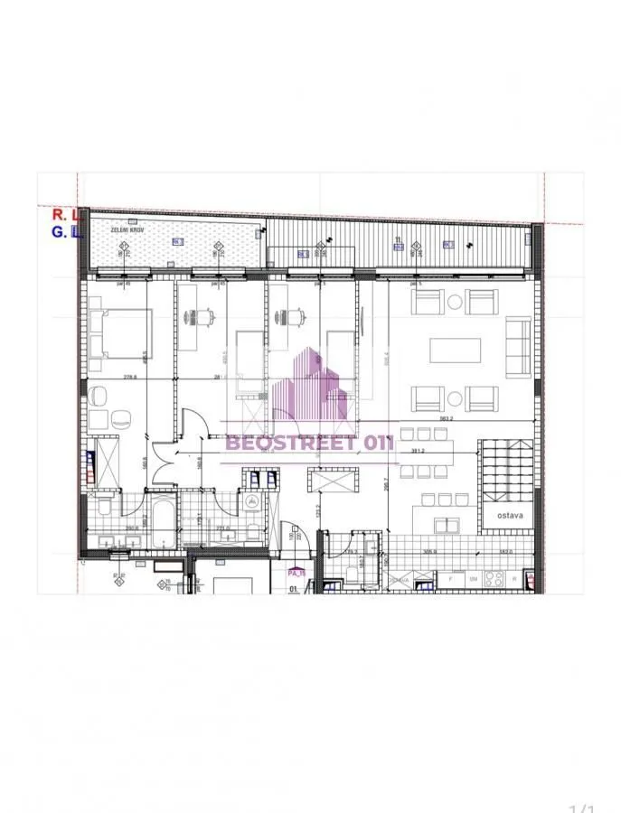 Sale, four bedroom apartment, 170m², Vračar Sve Podlokacije, Beograd