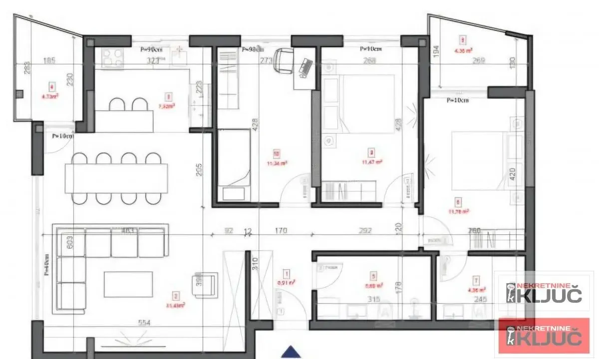 Sale, four bedroom apartment, 98m², Sremska Kamenica, Petrovaradin