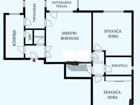 Rent, three bedroom apartment, 77m², Klinički Centar, Beograd - image 19