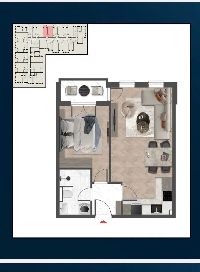 Prodaja, stan, 48m², Popovići, Bar