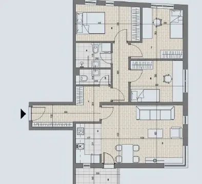 Sale, three bedroom apartment, 80m², Palilula, Niš - image 2