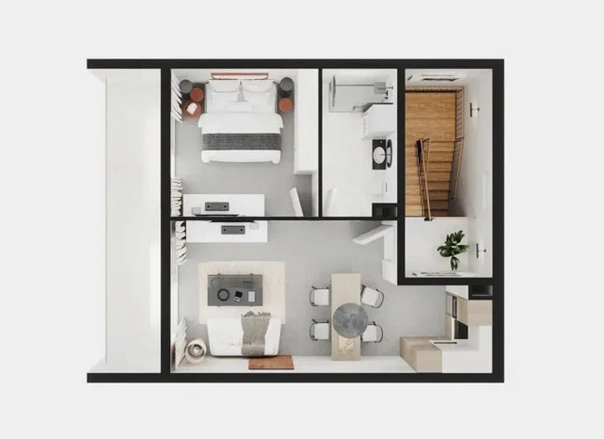 Prodaja, jednosoban stan, 56m², Tivat, Crna Gora