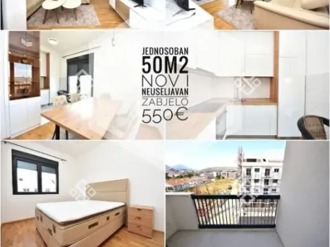 Izdavanje, jednosoban stan, 50m², Zabjelo, Podgorica