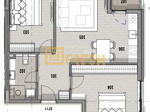 Prodaja, dvosoban stan, 61m², Donja Gorica, Podgorica - image 5