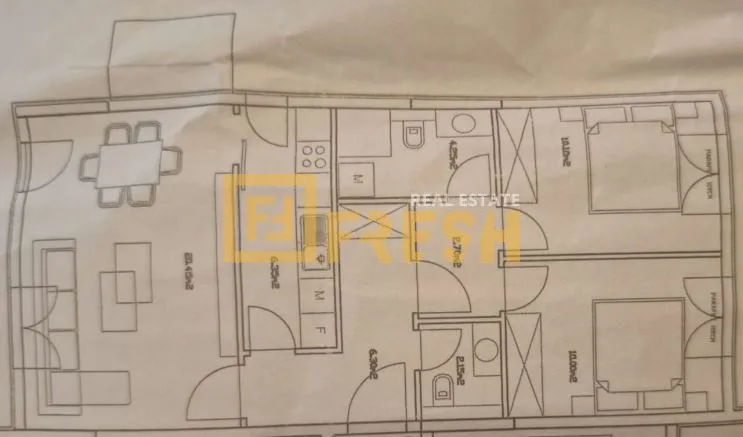 Prodaja, dvosoban stan, 66m², Stari Aerodrom, Podgorica