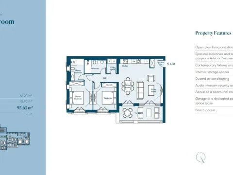 Prodaja, dvosoban stan, 95m², Tivat, Crna Gora - image 8