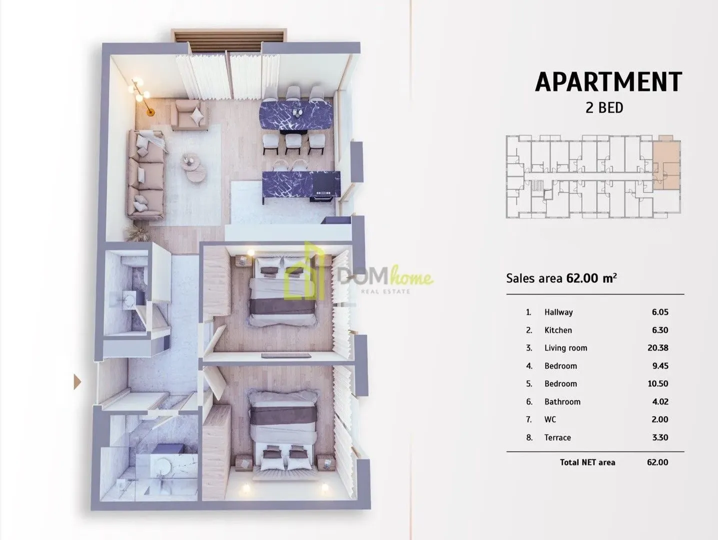 Prodaja, jednosoban stan, 62m², Kolašin, Crna Gora