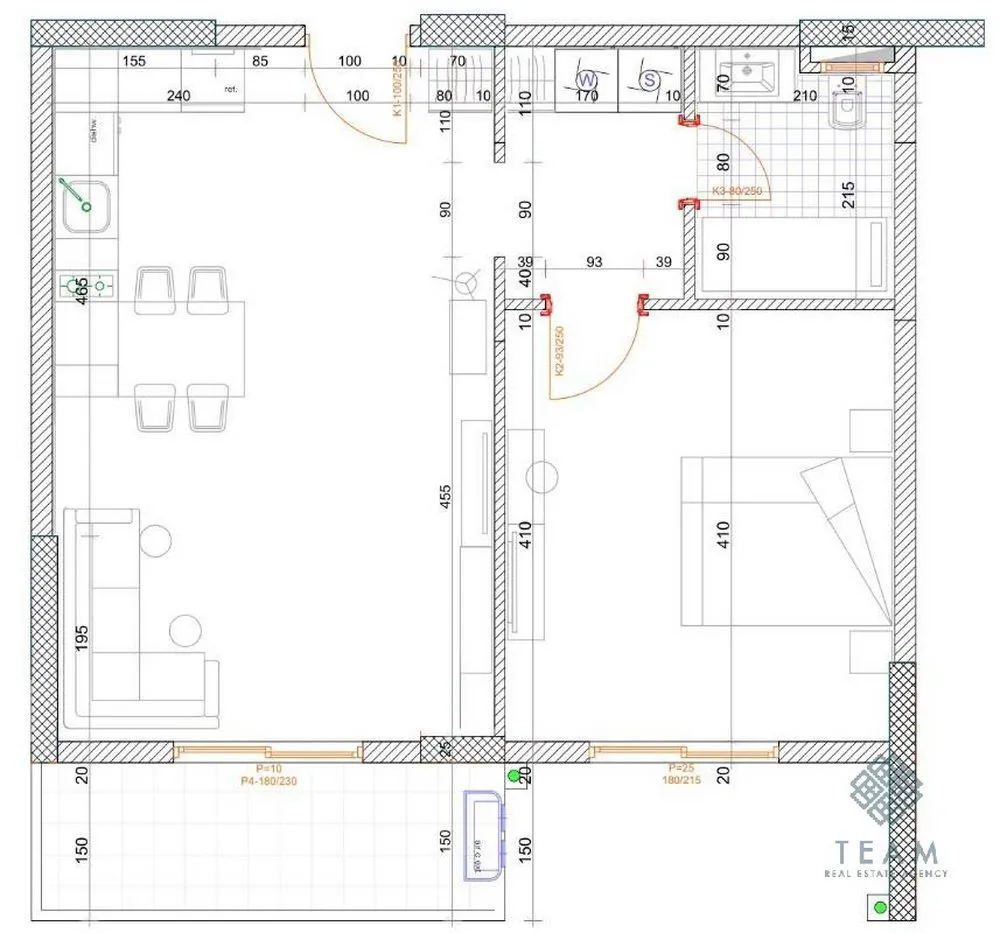 Sale, one bedroom apartment, 57m², Bjeliši, Bar