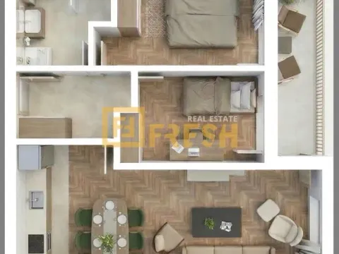 Sale, two bedroom apartment, 65m², Zagorič, Podgorica - image 2