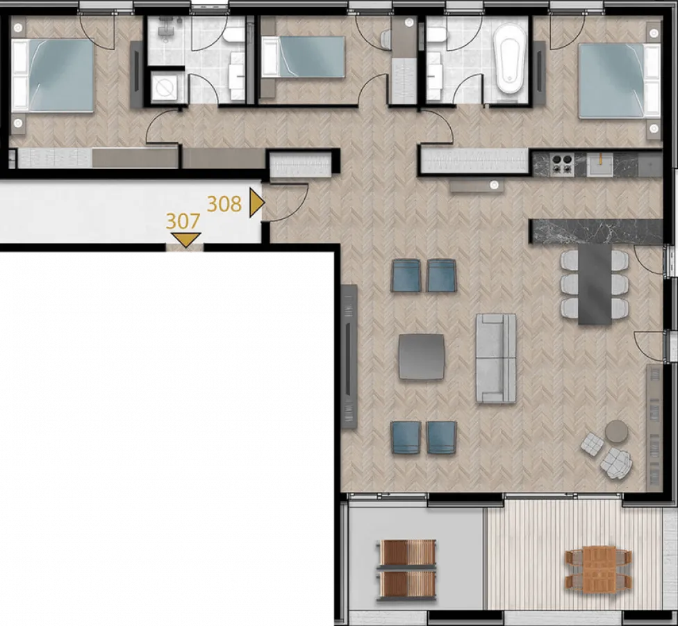 Prodaja, trosoban stan, 146m², Tivat, Crna Gora