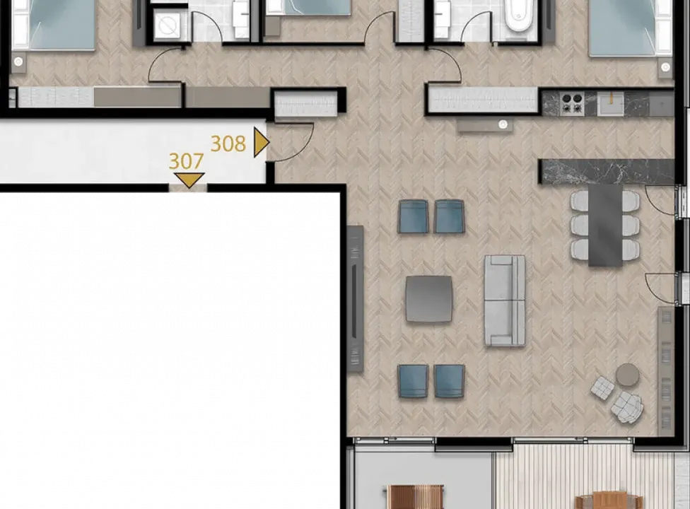 Sale, three bedroom apartment, 146m², Tivat, Crna Gora