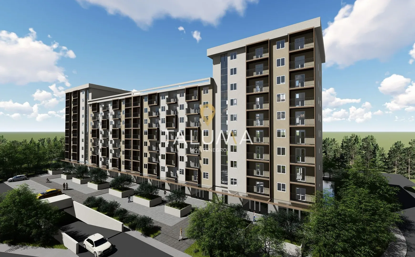 Prodaja, jednosoban stan, 38m², Stari Aerodrom, Podgorica