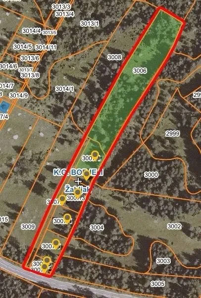Sale, land lot, 6100m², Borje, Žabljak