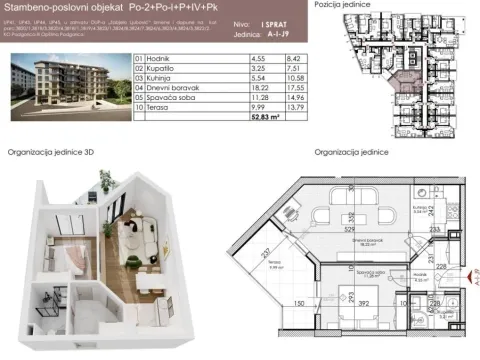 Prodaja, jednosoban stan, 50m², Ljubović, Podgorica - image 20
