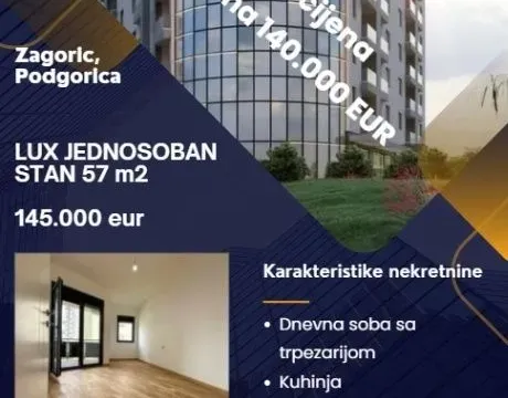 Sale, one bedroom apartment, 57m², Zagorič, Podgorica - image 1