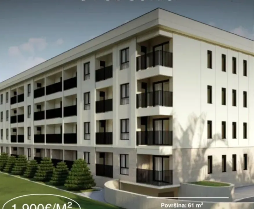 Prodaja, dvosoban stan, 61m², Zabjelo, Podgorica