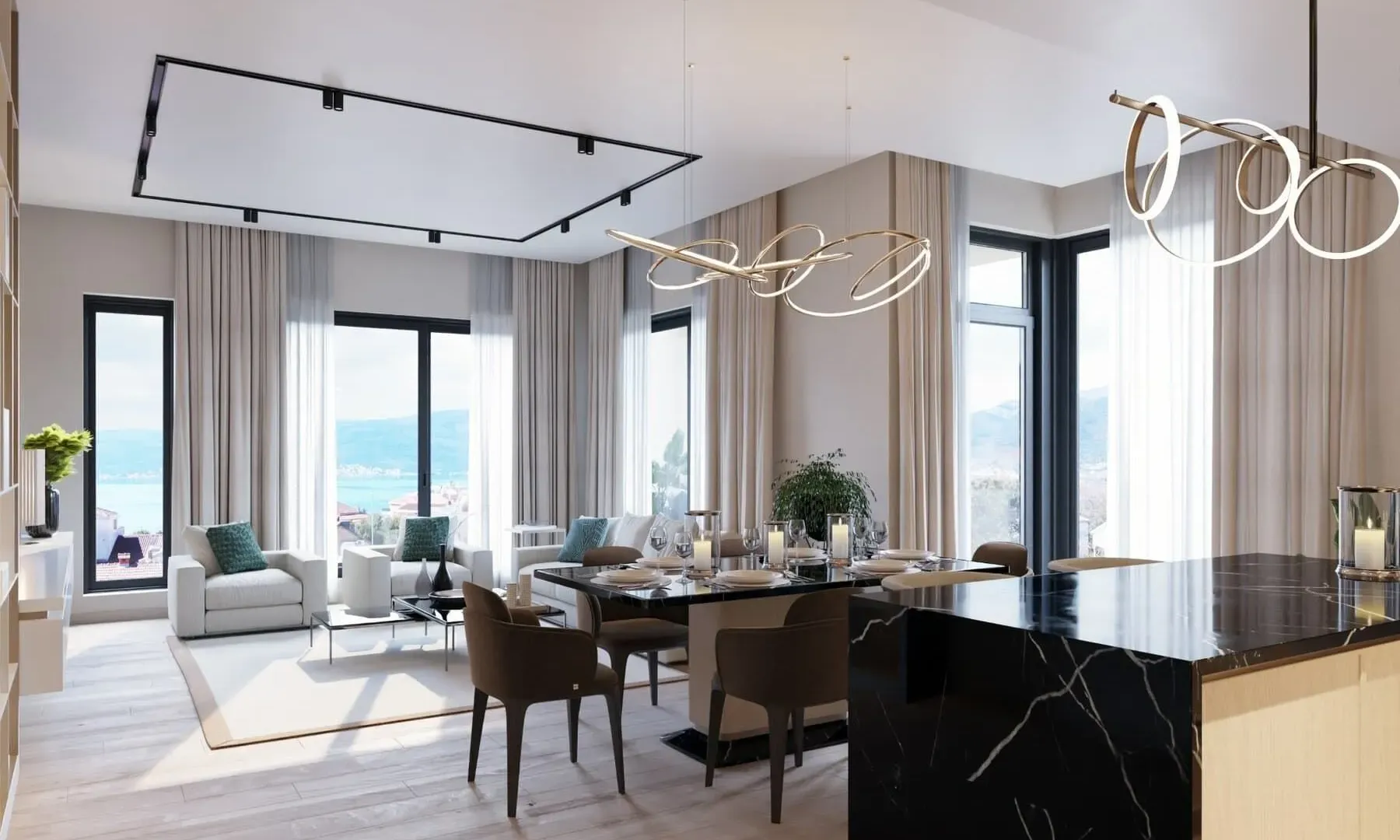 Prodaja, dvosoban stan, 103m², Tivat, Crna Gora