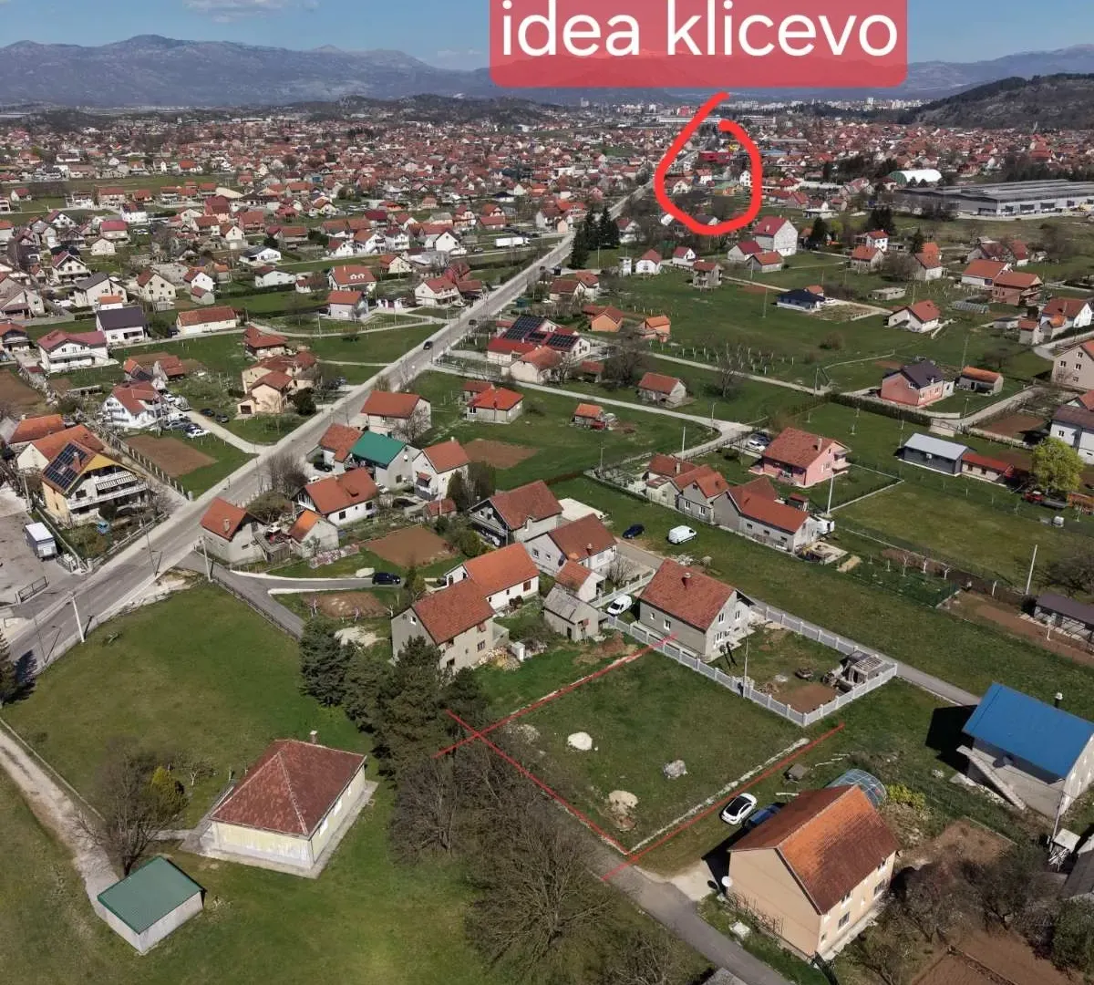 Prodaja, plac, 739m², Kličevo, Nikšić