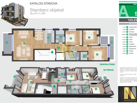 Prodaja, četvorosoban stan, 103m², Telep, Novi Sad Sve Podlokacije - image 2