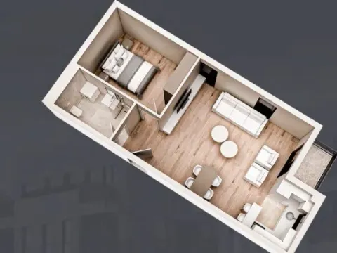 Prodaja, jednosoban stan, 55m², Zabjelo, Podgorica - image 1