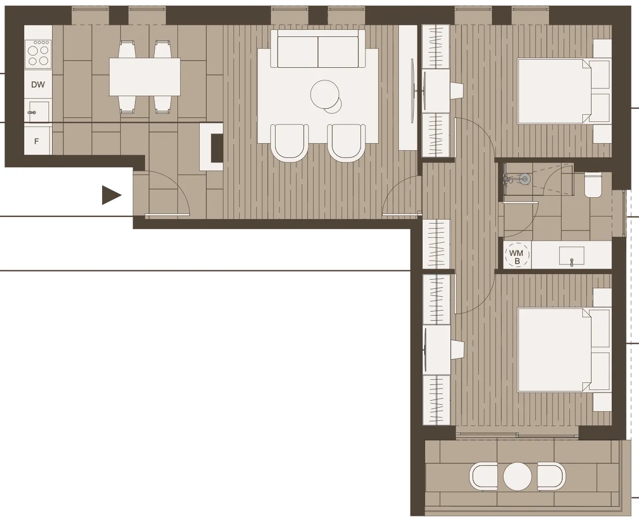 Sale, two bedroom apartment, 6837m², Tivat, Crna Gora